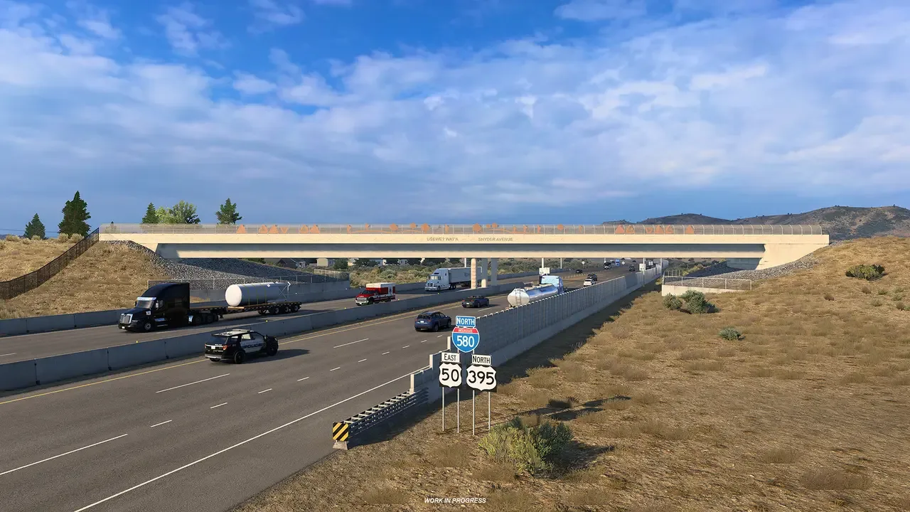 American Truck Simulator o'yinida Nevada shtati qayta qurilmoqda — 4-rasm