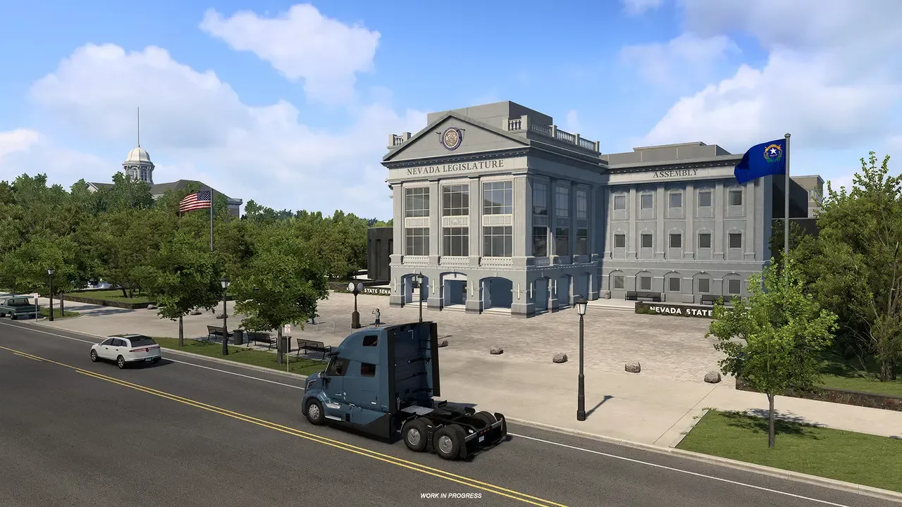 American Truck Simulator o'yinida Nevada shtati qayta qurilmoqda — 5-rasm