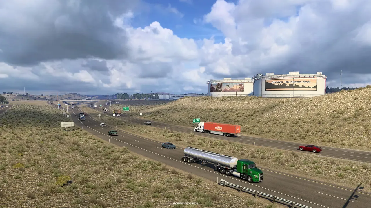American Truck Simulator o'yinida Nevada shtati qayta qurilmoqda — 7-rasm