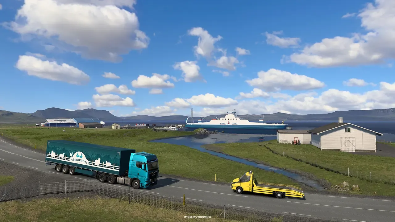 Euro Truck Simulator 2 ga Iceland DLC va shaffof suv keladi — 7-rasm