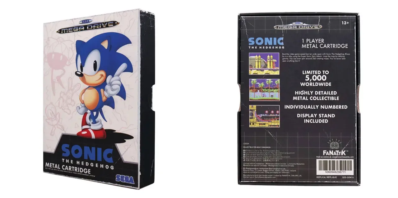 Fanattik Sonic the Hedgehog kartridji replikasini chiqaradi — 3-rasm