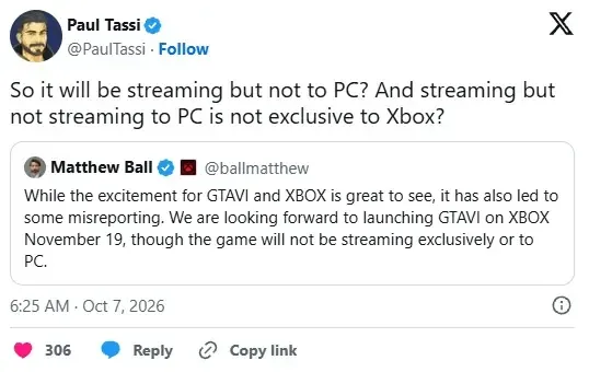GTA VI Xbox uchun eksklyuziv strimingga ega bo'lmaydi — 4-rasm