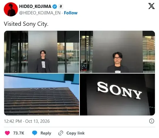 Hideo Kojima mish-mishlarga qaramay Sony qarorgohiga bordi — 2-rasm