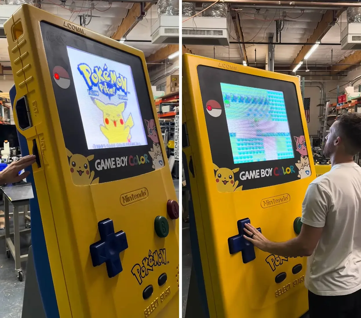 Muhandis Pokemon Yellow o'ynaydigan ulkan Game Boy yaratdi — 3-rasm