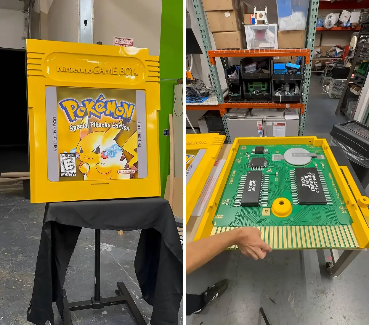 Muhandis Pokemon Yellow o'ynaydigan ulkan Game Boy yaratdi — 4-rasm