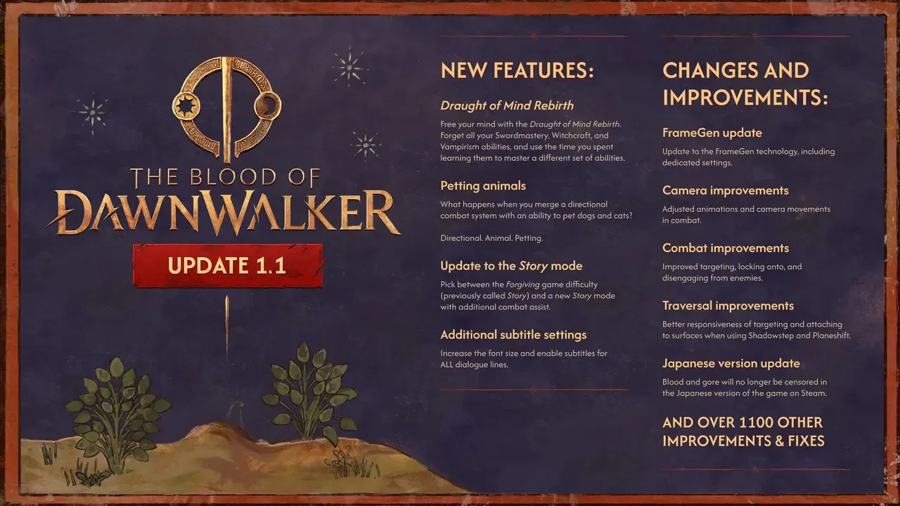 The Blood of Dawnwalker 1.1 patchi taqdim etildi — 2-rasm
