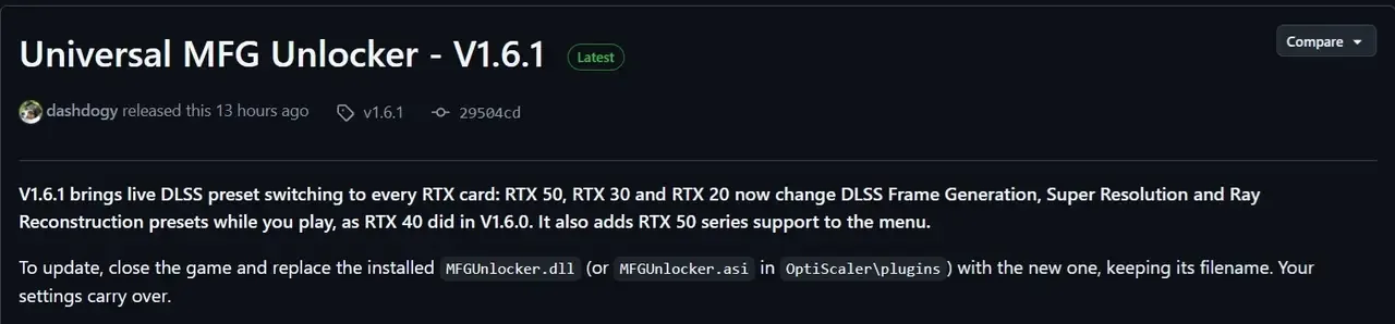 Universal MFG Unlocker 1.6.1 chiqdi: RTX videokartalar — 2-rasm