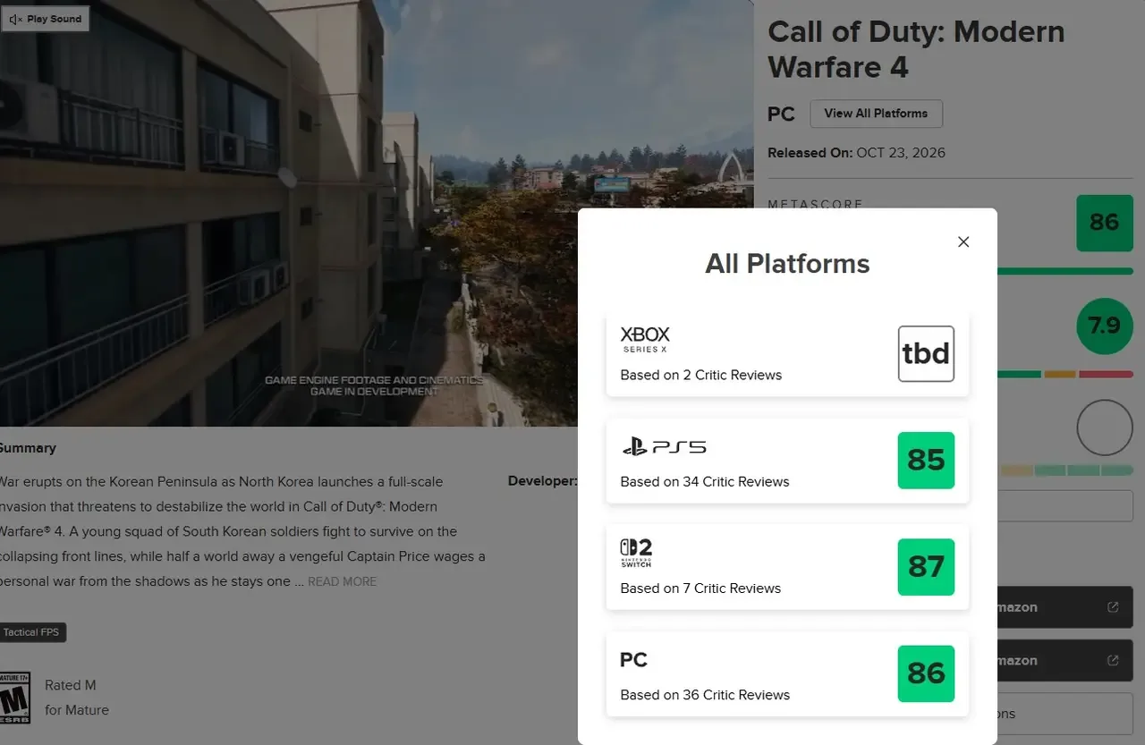 Xbox konsolida Call of Duty: Modern Warfare 4 reytingi yo'q — 2-rasm